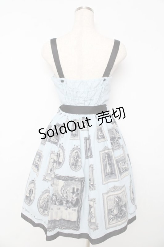 画像2: Innocent World / 金子國義アリス肩リボンジャンパースカート M(93cm丈) サックス Y-25-10-15-080-IW-OP-SZ-ZY (2)