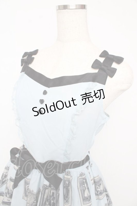 画像3: Innocent World / 金子國義アリス肩リボンジャンパースカート M(93cm丈) サックス Y-25-10-15-080-IW-OP-SZ-ZY (3)