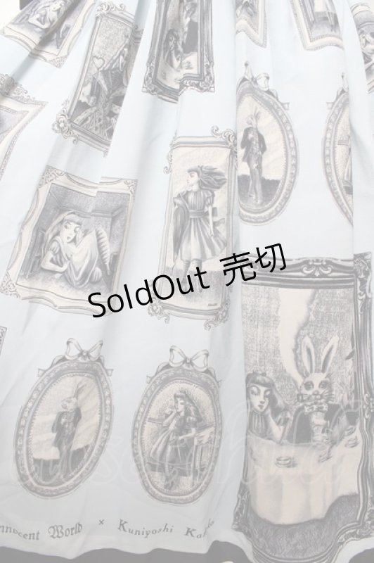 画像4: Innocent World / 金子國義アリス肩リボンジャンパースカート M(93cm丈) サックス Y-25-10-15-080-IW-OP-SZ-ZY (4)