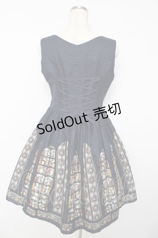 画像2: Innocent World / ウエストミンスターコルセットジャンパースカート M(93cm丈) ネイビー Y-25-10-15-081-IW-OP-SZ-ZY (2)