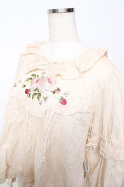 画像3: PINK HOUSE / Berry Rose刺繍入りブラウス F 生成り Y-25-10-15-010-LO-BL-SZ-ZY