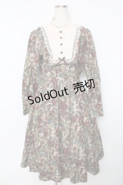 画像1: Innocent World / マリアンヌ・ゴブランワンピース L ベージュ Y-25-10-15-086-IW-OP-AS-ZY