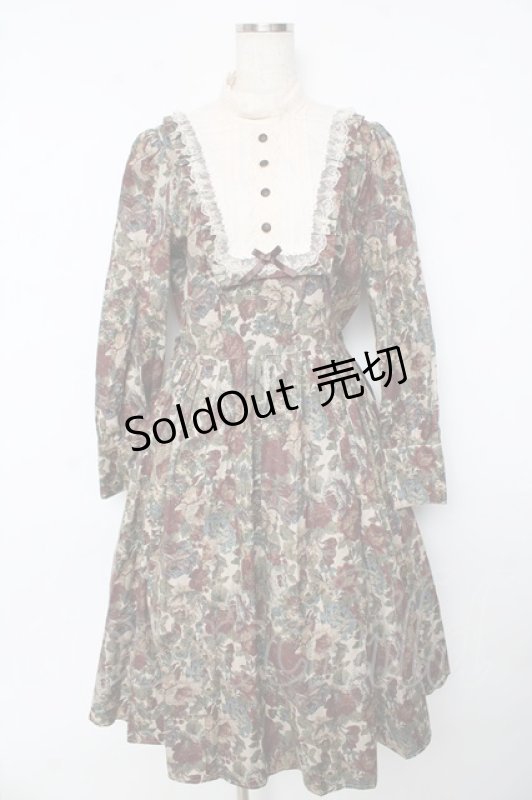 画像1: Innocent World / マリアンヌ・ゴブランワンピース L ベージュ Y-25-10-15-086-IW-OP-AS-ZY (1)