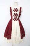 画像1: Innocent World / リバイバルクラシカルリボンジャンパースカート M ボルドー Y-25-10-15-087-IW-OP-SZ-ZY (1)