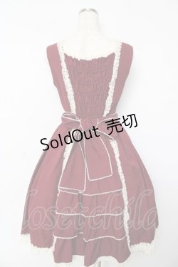 画像2: Innocent World / リバイバルクラシカルリボンジャンパースカート M ボルドー Y-25-10-15-087-IW-OP-SZ-ZY