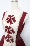画像3: Innocent World / リバイバルクラシカルリボンジャンパースカート M ボルドー Y-25-10-15-087-IW-OP-SZ-ZY (3)