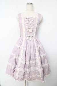 Innocent World / クラシカルティアードジャンパースカート M ラベンダー Y-25-10-15-088-IW-OP-SZ-ZY