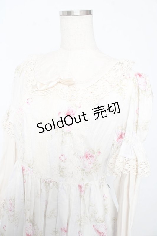 画像3: Innocent World / フレンチローズリバイバルドールワンピース L アイボリー Y-25-10-15-089-IW-OP-AS-ZY (3)