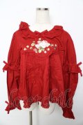 PINK HOUSE / Berry Rose刺繍入りブラウス F 赤 Y-25-10-15-011-LO-BL-SZ-ZY