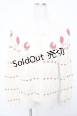 PINK HOUSE / アニバーサリーケーキモチーフカーディガン F クリーム Y-25-10-15-012-LO-TO-SZ-ZY