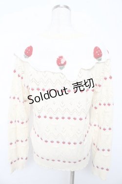 画像2: PINK HOUSE / アニバーサリーケーキモチーフカーディガン F クリーム Y-25-10-15-012-LO-TO-SZ-ZY