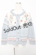 PINK HOUSE / PETER RABBIT CARDIGAN F サックス Y-25-10-15-013-LO-TO-SZ-ZY