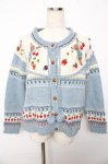 画像1: PINK HOUSE / PETER RABBIT CARDIGAN F サックス Y-25-10-15-013-LO-TO-SZ-ZY (1)
