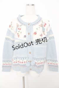 PINK HOUSE / PETER RABBIT CARDIGAN F サックス Y-25-10-15-013-LO-TO-SZ-ZY