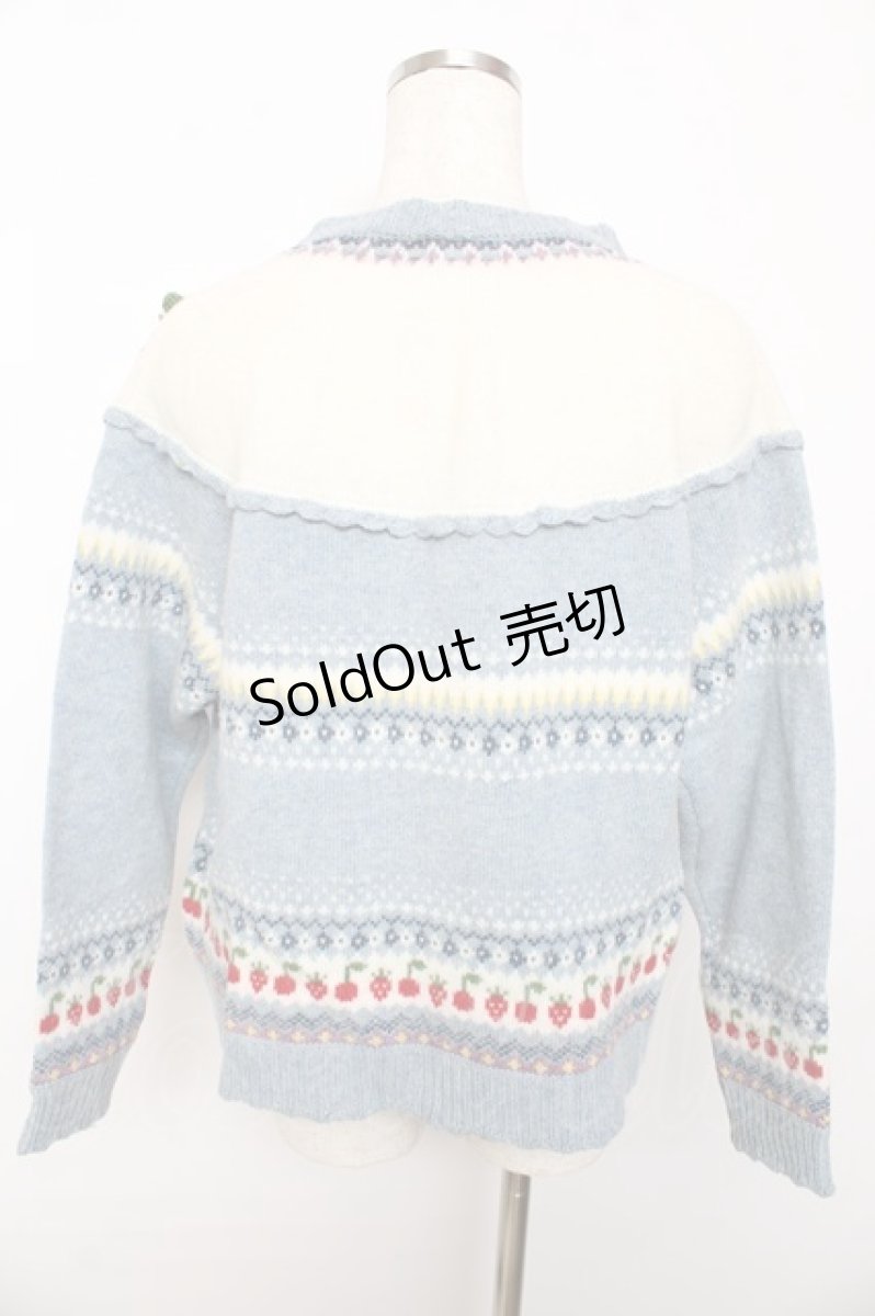 画像2: PINK HOUSE / PETER RABBIT CARDIGAN F サックス Y-25-10-15-013-LO-TO-SZ-ZY (2)