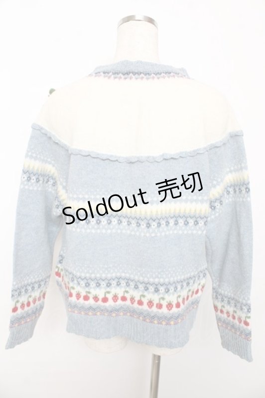 画像2: PINK HOUSE / PETER RABBIT CARDIGAN F サックス Y-25-10-15-013-LO-TO-SZ-ZY (2)