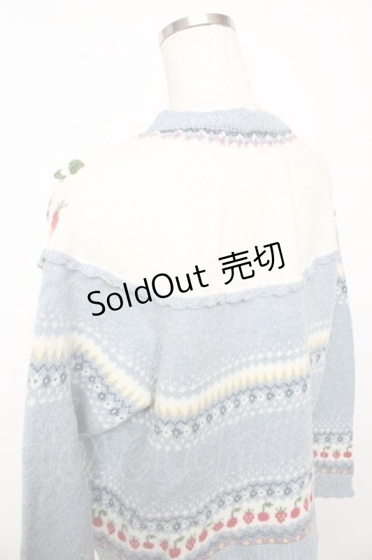 画像4: PINK HOUSE / PETER RABBIT CARDIGAN F サックス Y-25-10-15-013-LO-TO-SZ-ZY (4)