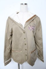 PINK HOUSE / フィフティバイオレッツ刺繍入りセーラーカラージャケット L ベージュ Y-25-10-15-015-LO-JA-SZ-ZY