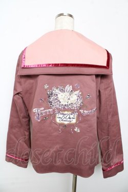 画像2: PINK HOUSE / フィフティバイオレッツ刺繍入りセーラーカラージャケット L ピンク Y-25-10-15-016-LO-JA-SZ-ZY