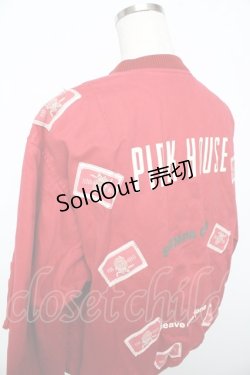 画像4: PINK HOUSE / ブーケ刺ワッペンしゅうブルゾン F 赤 Y-25-10-15-017-LO-JA-SZ-ZY
