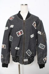 PINK HOUSE / ネームワッペン使いブルゾン F 黒 Y-25-10-15-018-LO-JA-SZ-ZY