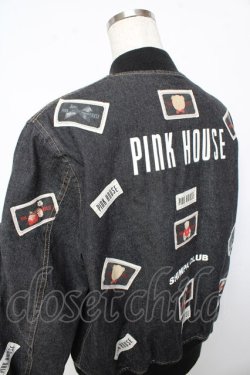 画像4: PINK HOUSE / ネームワッペン使いブルゾン F 黒 Y-25-10-15-018-LO-JA-SZ-ZY