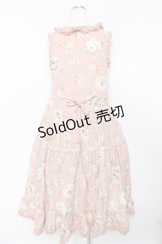 画像2: PINK HOUSE / ティータイムプリントワンピース F ピンク Y-25-10-15-021-LO-OP-SZ-ZY (2)