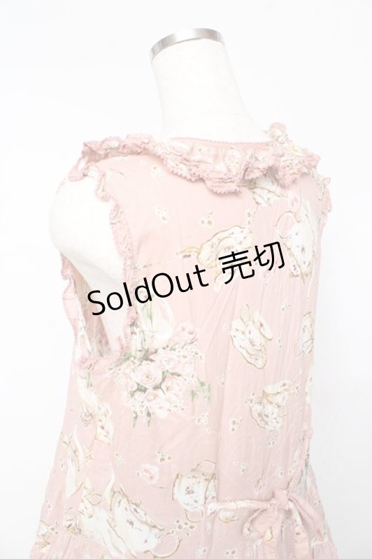 画像5: PINK HOUSE / ティータイムプリントワンピース F ピンク Y-25-10-15-021-LO-OP-SZ-ZY (5)