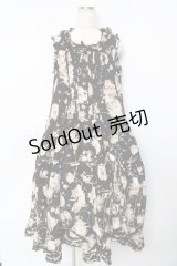 PINK HOUSE / ティータイムプリントワンピース F 黒 Y-25-10-15-022-LO-OP-SZ-ZY