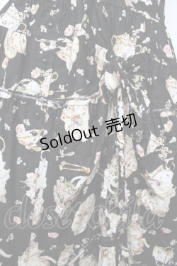 画像4: PINK HOUSE / ティータイムプリントワンピース F 黒 Y-25-10-15-022-LO-OP-SZ-ZY
