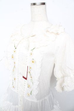 画像3: PINK HOUSE / ポルカドットチュール使いワンピース F 白 Y-25-10-15-023-LO-OP-SZ-ZY