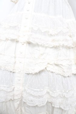 画像4: PINK HOUSE / ポルカドットチュール使いワンピース F 白 Y-25-10-15-023-LO-OP-SZ-ZY