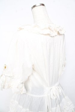 画像6: PINK HOUSE / ポルカドットチュール使いワンピース F 白 Y-25-10-15-023-LO-OP-SZ-ZY