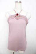 axes femme / ホルター付きキャミソール M 淡ピンク Y-25-10-16-044-AX-TO-SZ-ZY