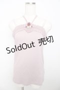 axes femme / ホルター付きキャミソール M 淡ピンク Y-25-10-16-044-AX-TO-SZ-ZT203