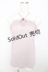 axes femme / ホルター付きキャミソール M 淡ピンク Y-25-10-16-044-AX-TO-SZ-ZT203