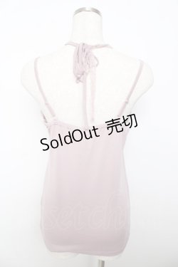 画像2: axes femme / ホルター付きキャミソール M 淡ピンク Y-25-10-16-044-AX-TO-SZ-ZT203