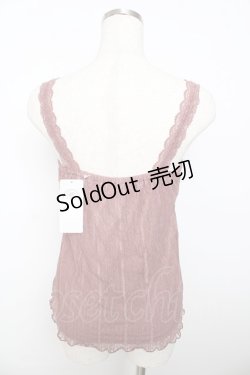 画像2: axes femme / 総レースキャミタンク M 濃ピンク Y-25-10-16-046-AX-TO-SZ-ZY
