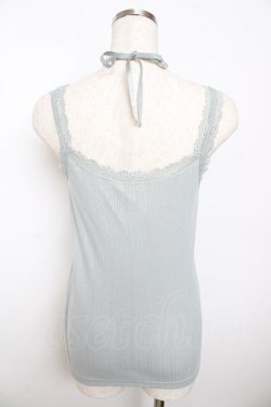 画像2: axes femme / バラクロスストラップキャミ M サックス Y-25-10-16-048-AX-TO-SZ-ZY