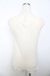 画像2: 【SALE】axes femme / ギャザーコットンタンク F 生成り Y-25-10-16-050-AX-TO-SZ-ZT201 (2)