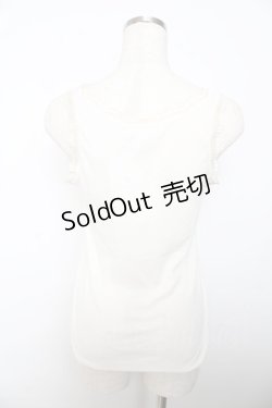 画像2: axes femme / ラメ刺繍タンクトップ M 生成り Y-25-10-16-052-AX-TO-SZ-ZT201