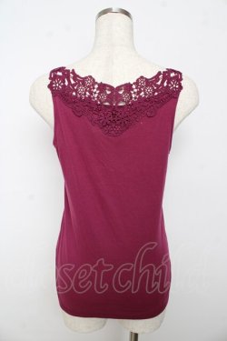画像2: axes femme / レースインナータンク M パープル Y-25-10-16-055-AX-TO-SZ-ZY