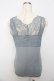 画像2: axes femme / レース使いVネックタンク M サックス Y-25-10-16-058-AX-TO-SZ-ZY (2)