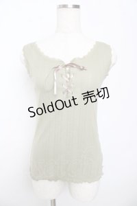 axes femme / はしごリボンタンク M グリーン Y-25-10-16-062-AX-TO-SZ-ZT139