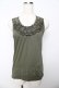 画像1: axes femme / バックモチーフレースタンク M カーキ Y-25-10-16-064-AX-TO-SZ-ZY (1)