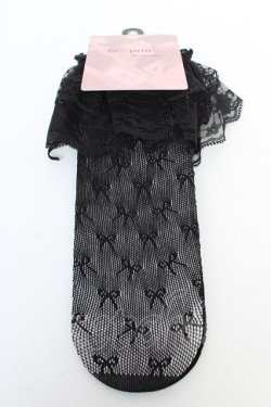 画像1: m petit by misako / AMCSレーシーPLレース  黒 Y-25-10-16-010-LO-ZA-SZ-ZY