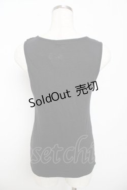 画像2: axes femme / ビジュー使いタンクトップ M 黒 Y-25-10-16-067-AX-TO-SZ-ZT153