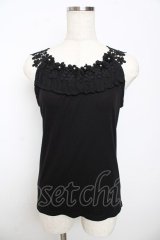 axes femme / フラワーレーステレコタンク M モカ Y-25-10-16-069-AX-TO-SZ-ZT153