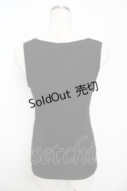 画像2: 【SALE】axes femme / フラワーレーステレコタンク M モカ Y-25-10-16-069-AX-TO-SZ-ZT153