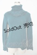 axes femme / ビジュー使いタートルニットトップス M グリーン Y-25-10-16-080-AX-TO-SZ-ZY